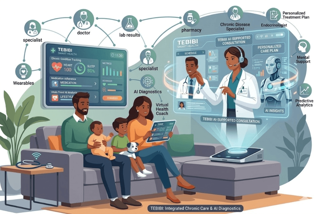 منصة صحية رقمية تجمع رعايتك في مكان واحد — طبيبي